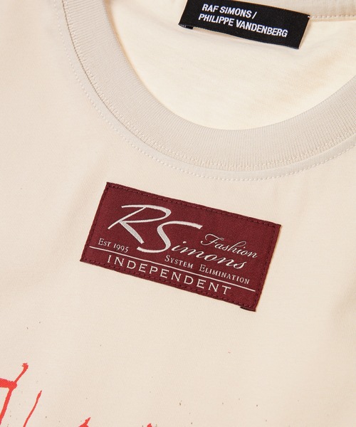 RAF SIMONS(ラフシモンズ)の「Oversized T-shirt Station(Tシャツ/カットソー・メンズ・ベージュ・L/M)」の3枚目の写真