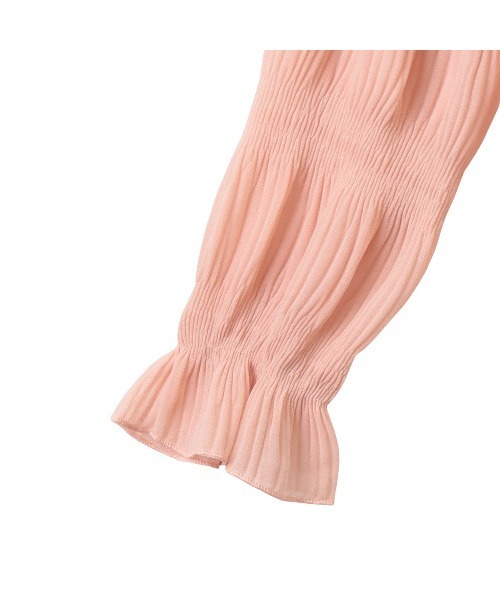 Ada.（エイダ）の「【オンオフ問わず通年で大活躍◎】シアー シャーリング キャンディーブラウス（シャツ/ブラウス・レディース・ベージュ/ピンク/ホワイト/ブラック/ネイビー/ライトグレー/ライトブルー・FREE）」の17枚目の写真