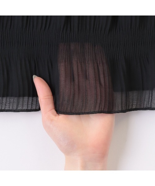 Ada.（エイダ）の「【オンオフ問わず通年で大活躍◎】シアー シャーリング キャンディーブラウス（シャツ/ブラウス・レディース・ベージュ/ピンク/ホワイト/ブラック/ネイビー/ライトグレー/ライトブルー・FREE）」の21枚目の写真