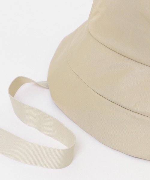 URBAN RESEARCH Sonny Label（アーバンリサーチサニーレーベル）の「リボン付ポリツイルバケットハット（ハット・レディース・ブラック/ベージュ・ONE）」の10枚目の写真