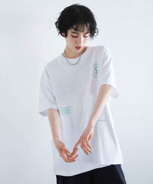 PAGEBOY(ページボーイ)の「チャミスルロゴT(Tシャツ/カットソー・レディース・グリーン/ピンク・FREE)」の5枚目の写真