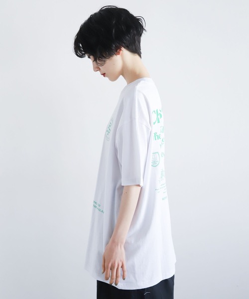 PAGEBOY(ページボーイ)の「チャミスルロゴT(Tシャツ/カットソー・レディース・グリーン/ピンク・FREE)」の9枚目の写真