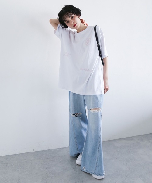 PAGEBOY(ページボーイ)の「チャミスルロゴT(Tシャツ/カットソー・レディース・グリーン/ピンク・FREE)」の17枚目の写真
