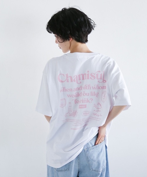 PAGEBOY(ページボーイ)の「チャミスルロゴT(Tシャツ/カットソー・レディース・グリーン/ピンク・FREE)」の20枚目の写真