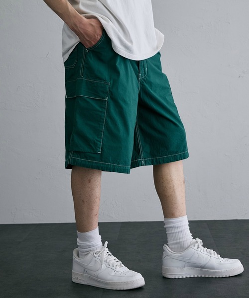 00s EDWIN 101 ダブルニー ワイド バギー デニム ハーフパンツ 00s EDWIN 101 ダブルニー ワイド バギー デニム ハーフパンツ