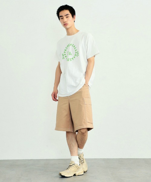 EDWIN(エドウィン)の「EDWIN エドウィン STEPMARK デニムバギーショーツ ワイドカーゴショートパンツ(カーゴパンツ・メンズ・マスタード/ブルー/ベージュ/ブラック/ライトインディゴブルー/グリーン・X-LARGE/LARGE/MEDIUM/SMALL)」の18枚目の写真