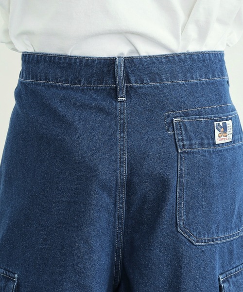 EDWIN(エドウィン)の「EDWIN エドウィン STEPMARK デニムバギーショーツ ワイドカーゴショートパンツ(カーゴパンツ・メンズ・マスタード/ブルー/ベージュ/ブラック/ライトインディゴブルー/グリーン・X-LARGE/LARGE/MEDIUM/SMALL)」の13枚目の写真