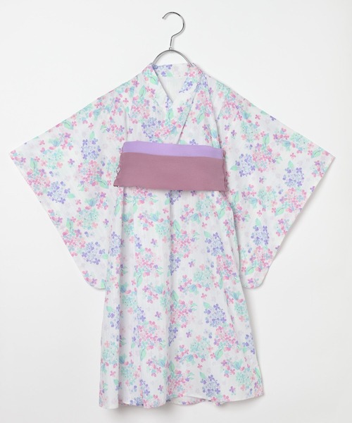 GLOBAL WORK(グローバルワーク)の「着付け楽々浴衣セット/907020(浴衣・キッズ・ネイビー/オフホワイト・100cm/110cm/120cm/130cm)」の4枚目の写真