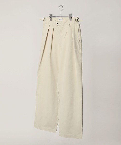 Bleme（ブレム）の「ヘビーツイル ワイドストレート グルカチノパンツ（チノパンツ・メンズ・ネイビー/ベージュ/カーキ/オフホワイト/ブラック/チャコールグレー/ブラウン/インディゴブルー・S/M/L/XL）」の11枚目の写真