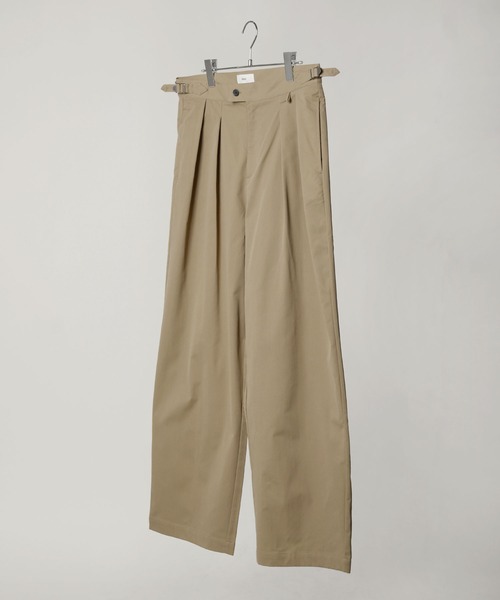 Bleme（ブレム）の「ヘビーツイル ワイドストレート グルカチノパンツ（チノパンツ・メンズ・ネイビー/ベージュ/カーキ/オフホワイト/ブラック/チャコールグレー/ブラウン/インディゴブルー・S/M/L/XL）」の10枚目の写真