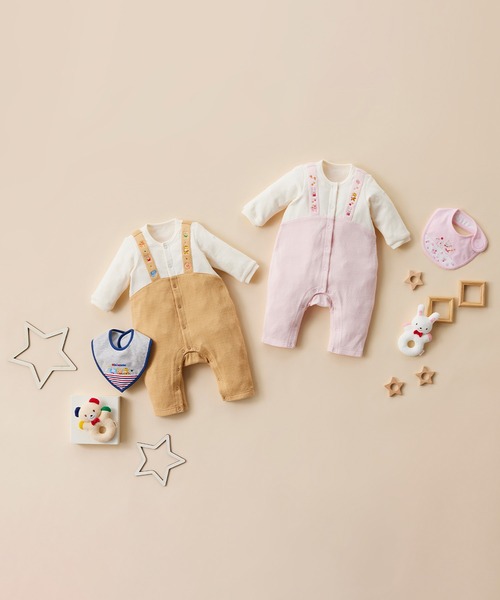 MIKI HOUSE（ミキハウス）の「うさぎ柄刺繍スタイ（スタイ/よだれかけ・キッズ・ピンク・ONE SIZE）」の6枚目の写真