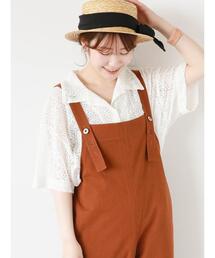 ehka sopo | レース半袖シャツ(シャツ/ブラウス)