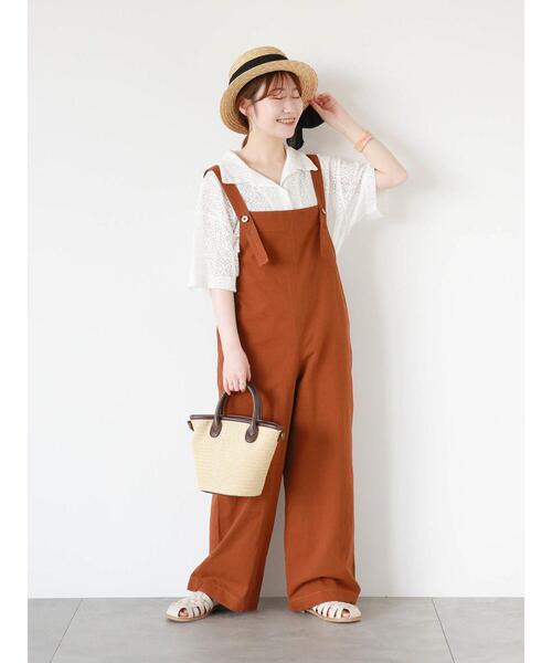 ehka sopo（エヘカソポ）の「レース半袖シャツ（シャツ/ブラウス・レディース・キナリ/サックスブルー/ブラック/オフホワイト・F）」の5枚目の写真