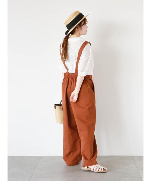 ehka sopo（エヘカソポ）の「レース半袖シャツ（シャツ/ブラウス・レディース・キナリ/サックスブルー/ブラック/オフホワイト・F）」の7枚目の写真