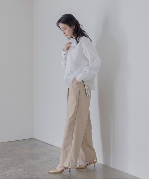 Eimee Law(エイミーロウ)の「ボウタイカフスレースブラウス(シャツ/ブラウス・レディース・オフホワイト/ブラック/グレー系/ホワイト系/ブラック系/サックスブルー・38/FREE)」の8枚目の写真