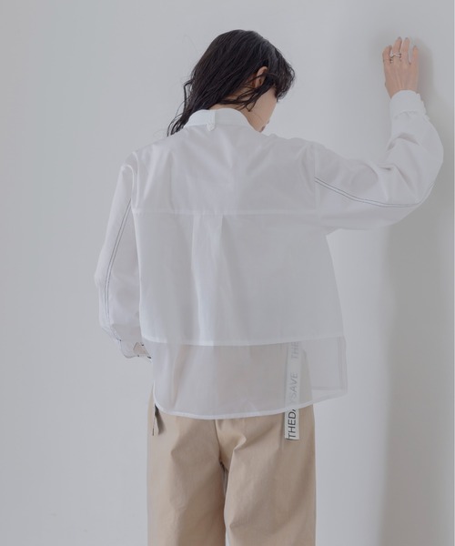 Eimee Law(エイミーロウ)の「ボウタイカフスレースブラウス(シャツ/ブラウス・レディース・オフホワイト/ブラック/グレー系/ホワイト系/ブラック系/サックスブルー・38/FREE)」の12枚目の写真