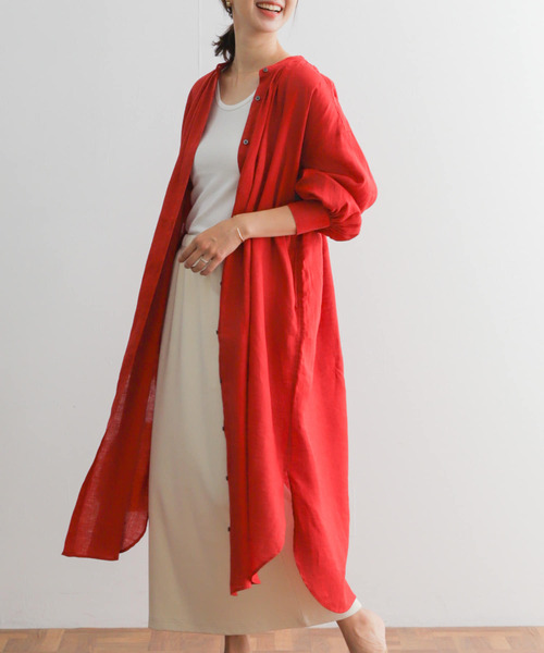 URBAN RESEARCH DOORS(アーバンリサーチドアーズ)の「『UR GREEN』リブカットストレートスカート(スカート・レディース・アイボリー/ブラック・MEDIUM)」の18枚目の写真