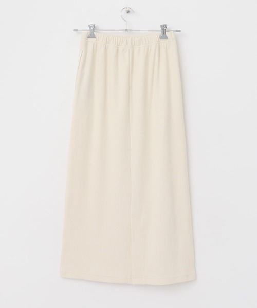 URBAN RESEARCH DOORS(アーバンリサーチドアーズ)の「『UR GREEN』リブカットストレートスカート(スカート・レディース・アイボリー/ブラック・MEDIUM)」の20枚目の写真