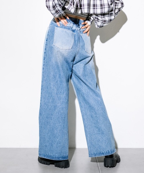 OLIVE des OLIVE(オリーブデオリーブ)の「【S/Mサイズ展開】2WAYライズワイドデニムパンツ 1032030020(デニムパンツ・レディース・ブルー/サックスブルー/スミクロ/ブルー系その他/インディゴブルー・SMALL/MEDIUM)」の22枚目の写真