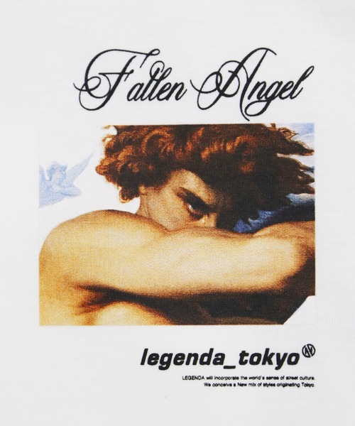 LEGENDA(レジェンダ)の「レジェンダ ミュージアム オブ レジェンズ フォーリンエンジェル Tシャツ / LEGENDA MUSEUM of LEGENDS Fallen Angel T-shirt(Tシャツ/カットソー・メンズ・ホワイト/ブラック・1/2)」の4枚目の写真