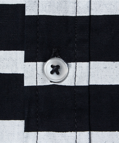 CIAOPANIC TYPY（チャオパニックティピー）の「KIDS 綿麻半袖ボーダーBDシャツ（シャツ/ブラウス・キッズ・ホワイト/ネイビー・105/125/115/135/95）」の6枚目の写真