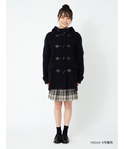EASTBOY（イーストボーイ）の「ダッフル コート Wフェイス 通学 スクール 中学生 高校生（ダッフルコート・キッズ・ダークブラウン/ネイビー・11号/9号/7号）」の10枚目の写真