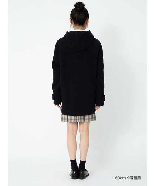 EASTBOY（イーストボーイ）の「ダッフル コート Wフェイス 通学 スクール 中学生 高校生（ダッフルコート・キッズ・ダークブラウン/ネイビー・11号/9号/7号）」の13枚目の写真