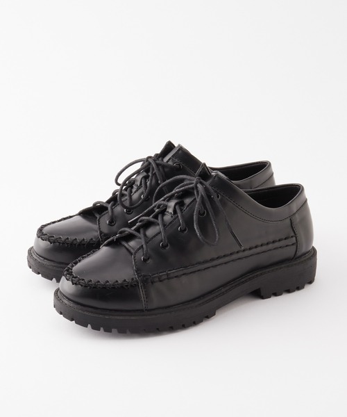 forksy.（フォルクシー）の「【forksy.】トラックソールレースアップローファー（ローファー・レディース・ダークブラウン/ブラック・S/L/LL/M）」の21枚目の写真