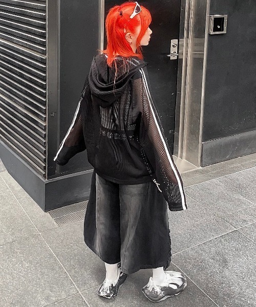 [IONSEOUL]Mesh Track Hoodie ジップアップ★韓国ファッション★ 楽天市場】正規品 【 XU track mesh zip hoodie (2color