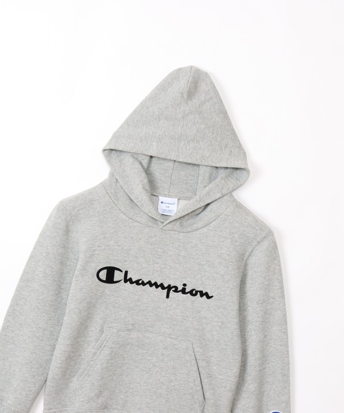 Champion(チャンピオン)の「【Champion/チャンピオン】キッズ ベーシック フーデッドスウェットシャツ(パーカー・キッズ・ネイビー/オートミール/ダークグリーン/グレー/ブラック/バーガンディー・150/140/160/100/120/110/130)」の19枚目の写真