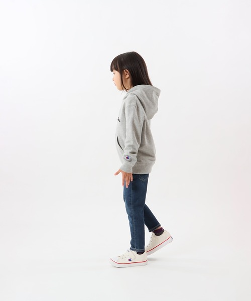 Champion(チャンピオン)の「【Champion/チャンピオン】キッズ ベーシック フーデッドスウェットシャツ(パーカー・キッズ・ネイビー/オートミール/ダークグリーン/グレー/ブラック/バーガンディー・150/140/160/100/120/110/130)」の11枚目の写真