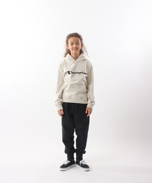 Champion(チャンピオン)の「【Champion/チャンピオン】キッズ ベーシック フーデッドスウェットシャツ(パーカー・キッズ・ネイビー/オートミール/ダークグリーン/グレー/ブラック/バーガンディー・150/140/160/100/120/110/130)」の20枚目の写真