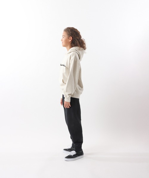Champion(チャンピオン)の「【Champion/チャンピオン】キッズ ベーシック フーデッドスウェットシャツ(パーカー・キッズ・ネイビー/オートミール/ダークグリーン/グレー/ブラック/バーガンディー・150/140/160/100/120/110/130)」の21枚目の写真