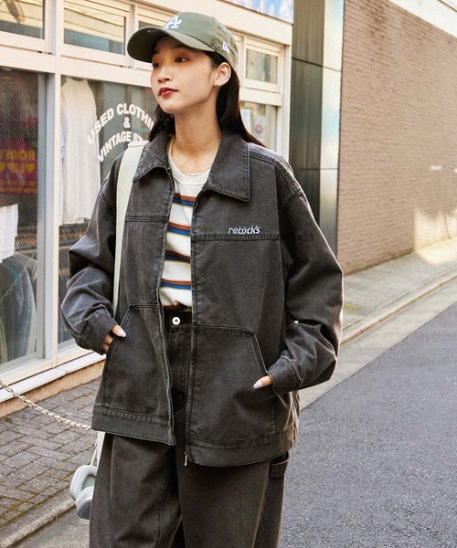 セットアップ デニム ジーンズ ユニセックス オーバーサイズ EMMA CLOTHES（エマクローズ）の「【セットアップ】オーバー