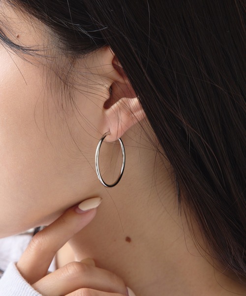 CIAOPANIC TYPY（チャオパニックティピー）の「【 lil/リル】メタルフープピアスS（ピアス（両耳用）・レディース・シルバー/ゴールド・ONE SIZE）」の16枚目の写真