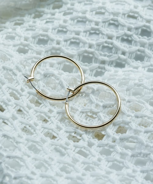 CIAOPANIC TYPY（チャオパニックティピー）の「【 lil/リル】メタルフープピアスS（ピアス（両耳用）・レディース・シルバー/ゴールド・ONE SIZE）」の13枚目の写真