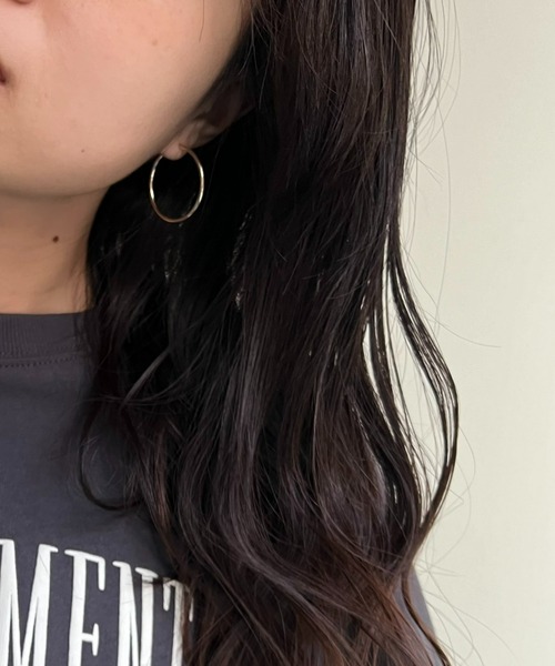 CIAOPANIC TYPY（チャオパニックティピー）の「【 lil/リル】メタルフープピアスS（ピアス（両耳用）・レディース・シルバー/ゴールド・ONE SIZE）」の10枚目の写真