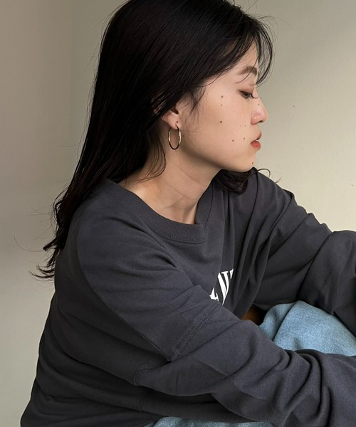 CIAOPANIC TYPY（チャオパニックティピー）の「【 lil/リル】メタルフープピアスS（ピアス（両耳用）・レディース・シルバー/ゴールド・ONE SIZE）」の11枚目の写真