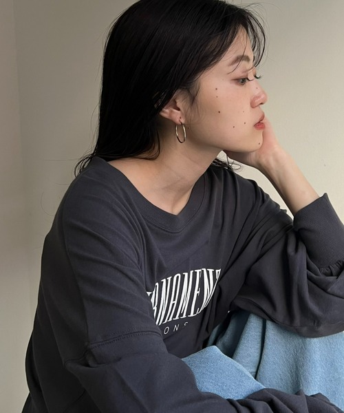 CIAOPANIC TYPY（チャオパニックティピー）の「【 lil/リル】メタルフープピアスS（ピアス（両耳用）・レディース・シルバー/ゴールド・ONE SIZE）」の12枚目の写真