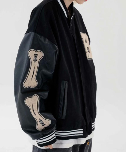 Burner（バーナー）の「【OKUOKU　0909】ジャケット / カジュアル / ストリート oku-outer-677391249971-42（その他アウター・メンズ・ブラック/ブラック×グリーン・L/M/XL/XXL）」の3枚目の写真