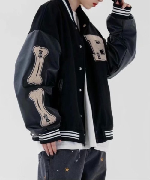 Burner（バーナー）の「【OKUOKU　0909】ジャケット / カジュアル / ストリート oku-outer-677391249971-42（その他アウター・メンズ・ブラック/ブラック×グリーン・L/M/XL/XXL）」の6枚目の写真