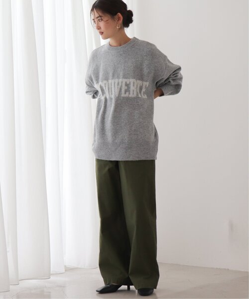 frames RAY CASSIN（フレームスレイカズン）の「ジャガードロゴニットプルオーバー（ニット/セーター・レディース・レッド/チャコールグレー/ネイビー/ライトグレー・FREE）」の20枚目の写真