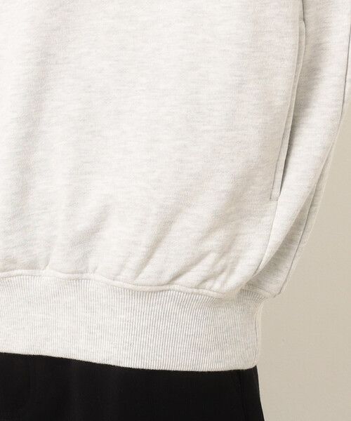 Purple&Yellow（パープルアンドイエロー）の「ＣＶＣ裏毛 メッセージ刺繍 ハーフジッププルオーバー（Tシャツ/カットソー・メンズ・ブラック/グリーン/オートミール・SMALL/LARGE/MEDIUM）」の19枚目の写真