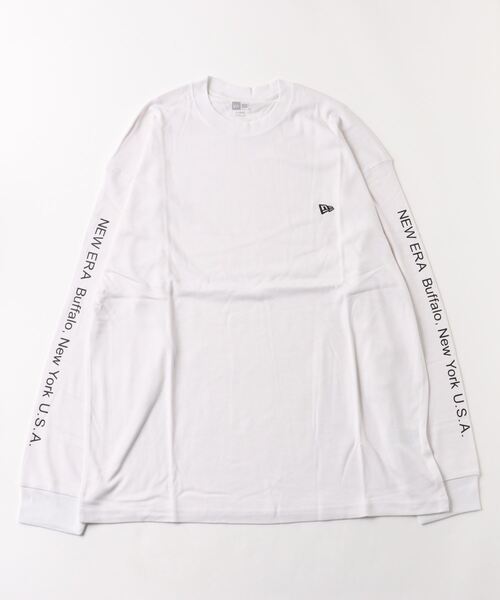 NEW ERA(ニューエラ)の「NEW ERA/ニューエラ ロンT 長袖 オーバーサイズド ウォーム Tシャツ Birthplace 13755386(Tシャツ/カットソー・レディース・ホワイト/ブラック・XL/2XL)」の2枚目の写真
