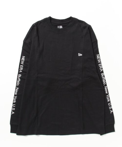NEW ERA(ニューエラ)の「NEW ERA/ニューエラ ロンT 長袖 オーバーサイズド ウォーム Tシャツ Birthplace 13755386(Tシャツ/カットソー・レディース・ホワイト/ブラック・XL/2XL)」の1枚目の写真