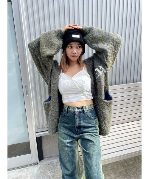 EVRIS(エヴリス)の「10周年記念【Atmos pink × EVRIS コラボ】ルーズビーニー(ニットキャップ/ビーニー・レディース・ブラック/グレー・FREE)」の20枚目の写真