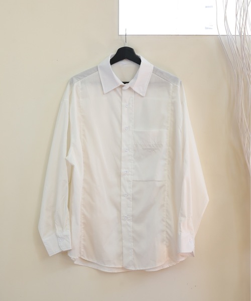 ULEULA（ウルア）の「ビックシルエットシャツ/オーバーサイズベーシックシャツ（シャツ/ブラウス・レディース・ホワイト/ブルー/ピンク/ブラック・FREE）」の11枚目の写真