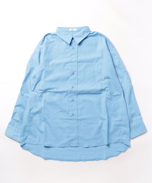ULEULA（ウルア）の「ビックシルエットシャツ/オーバーサイズベーシックシャツ（シャツ/ブラウス・レディース・ホワイト/ブルー/ピンク/ブラック・FREE）」の17枚目の写真