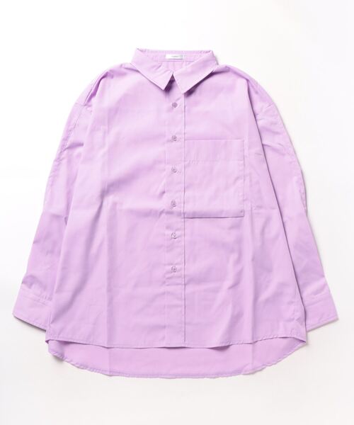 ULEULA（ウルア）の「ビックシルエットシャツ/オーバーサイズベーシックシャツ（シャツ/ブラウス・レディース・ホワイト/ブルー/ピンク/ブラック・FREE）」の16枚目の写真