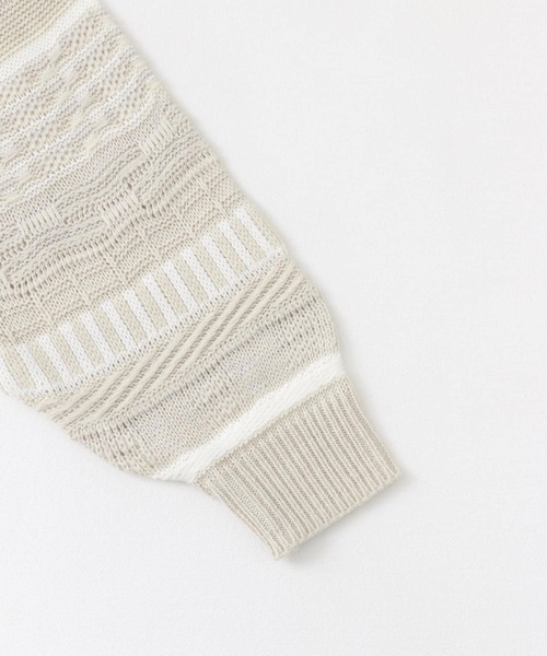 ITEMS URBANRESEARCH（アイテムズ アーバンリサーチ）の「マルチジャカード クルーネックニット（ニット/セーター・メンズ・アイボリー/ネイビー/ブラック/グリーン・MEDIUM/LARGE）」の19枚目の写真